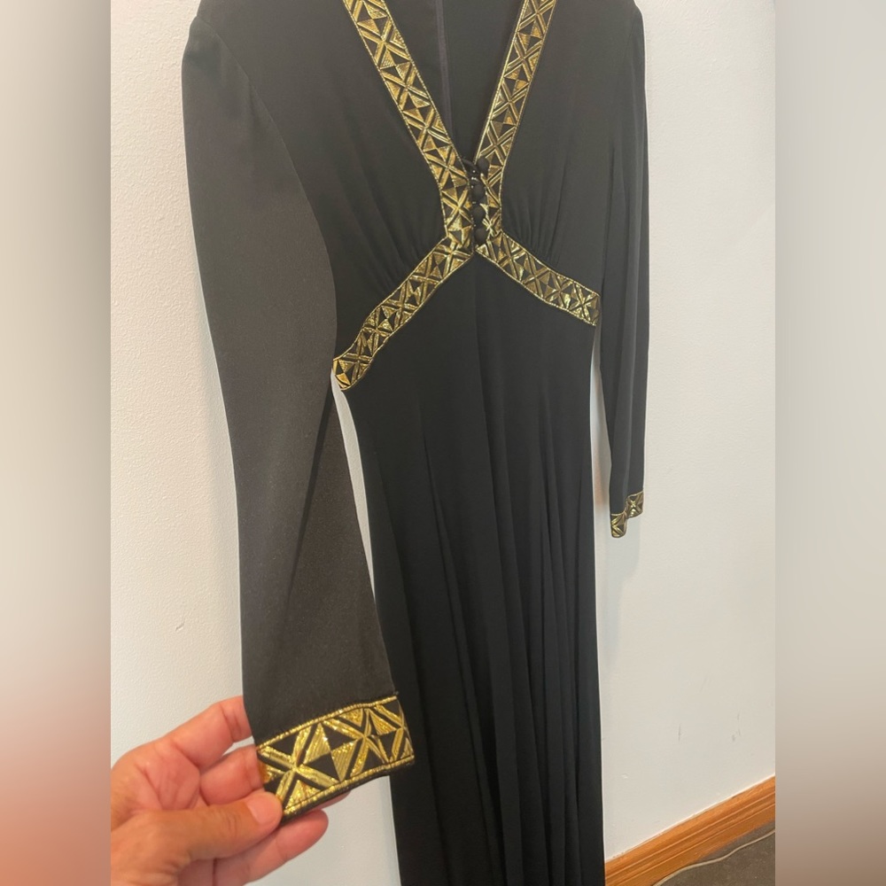 “PALM ROYALE” Vintage Gown 👸 Custom Made  in Palm Beach Circa 1970’s - Picture 5 of 9